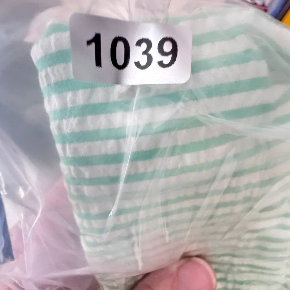 Ralph Lauren Girls Green White Striped Seersucker Shorts Size 7 Pony Logo
